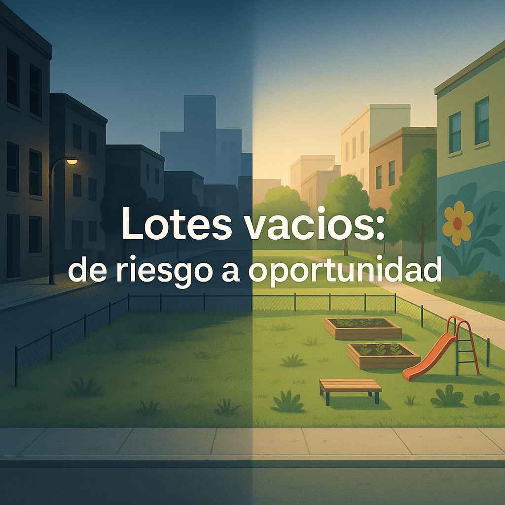 Qué hacer con los lotes vacíos que hoy alimentan inseguridad